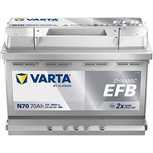 12 VOLT 70 AMPER VARTA EFB AKÜ (START-STOP)